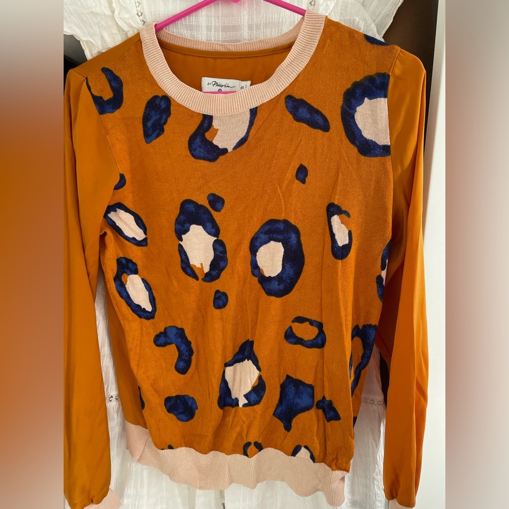 Used Phillip Lim + Target light leopard sweater